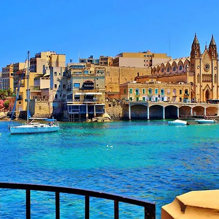 Stylish Penthouse Rooftop Hot Tub Harbour Views דירה סליאמה